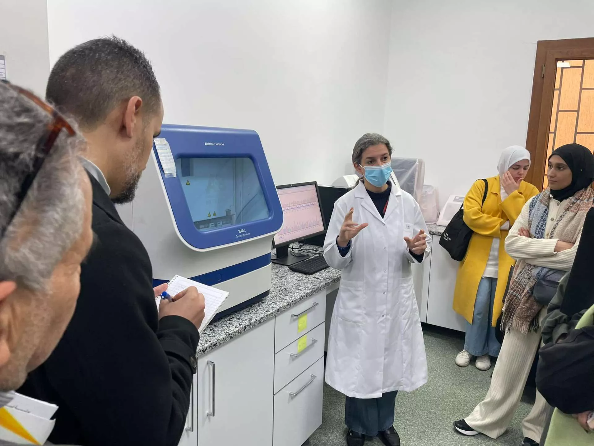 A field visit to the Biotechnology Center in Tripoli, to investigate laboratory equipment and how to operate it