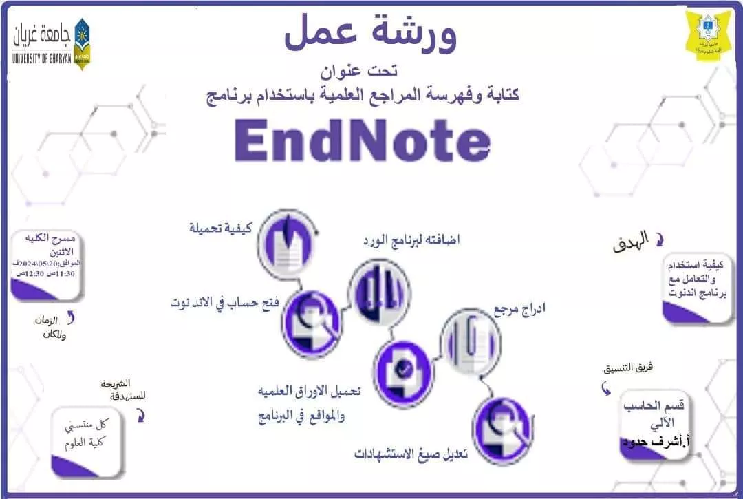 كتابة وفهرسة المراجع العلمية بإستخدام برنامج EndNote