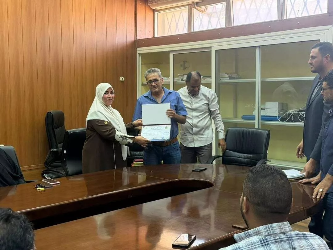 Today, Monday, October 22, 2025, a training workshop was held targeting office directors and general administration staff at Gharyan University.