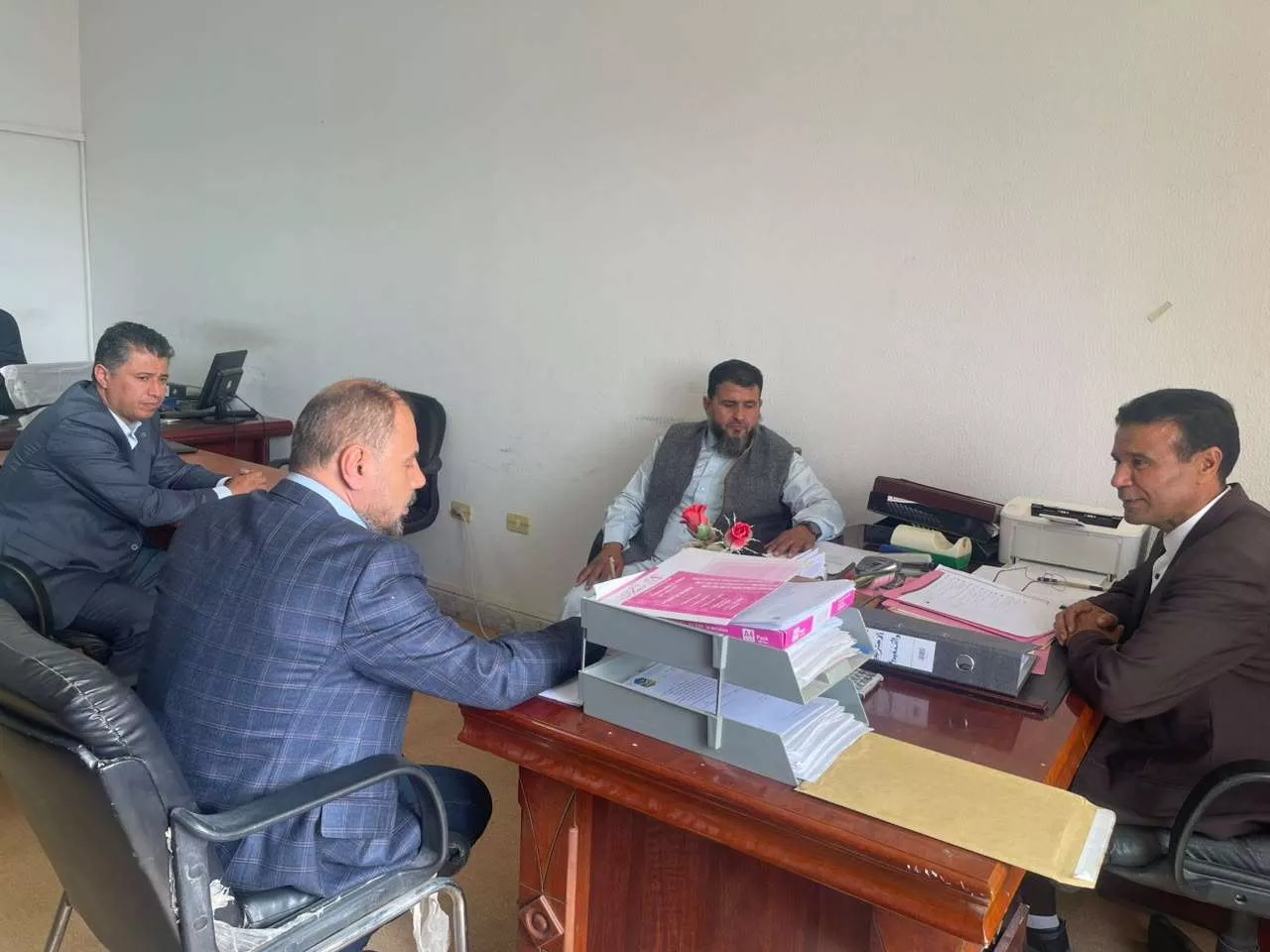 زيارة فريق المتابعة المكلف من اللجنة العليا للجودة والاعتماد الأكاديمي إلى كلية المحاسبة