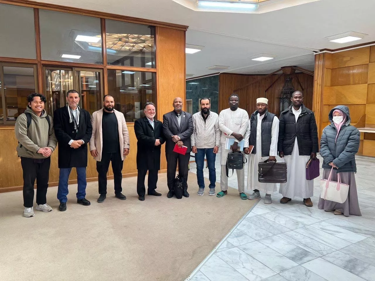 زيارة علمية لقسم اللغة العربية و الدراسات الاسلامية الي كلية الدعوة الاسلامية