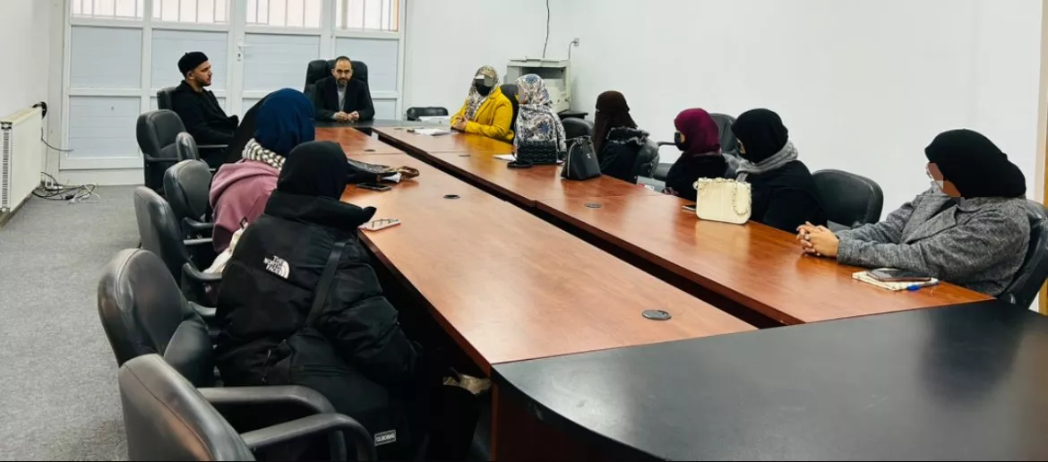 لقاء الكلية مع الطلبة المسجلين في نموذج حصر المواهب