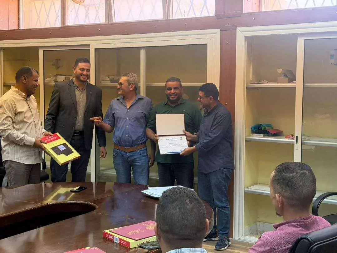 Today, Monday, October 22, 2025, a training workshop was held targeting office directors and general administration staff at Gharyan University.
