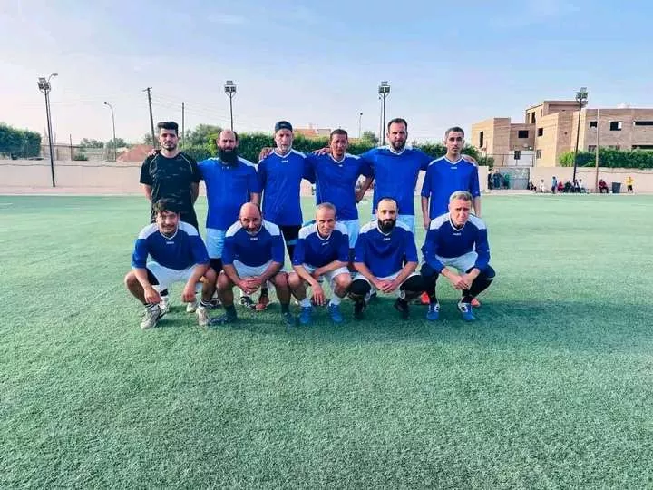 جامعة غريان تشارك في استضافة أكاديمية المجد ونجوم طرابلس في لقاء رياضي اجتماعي