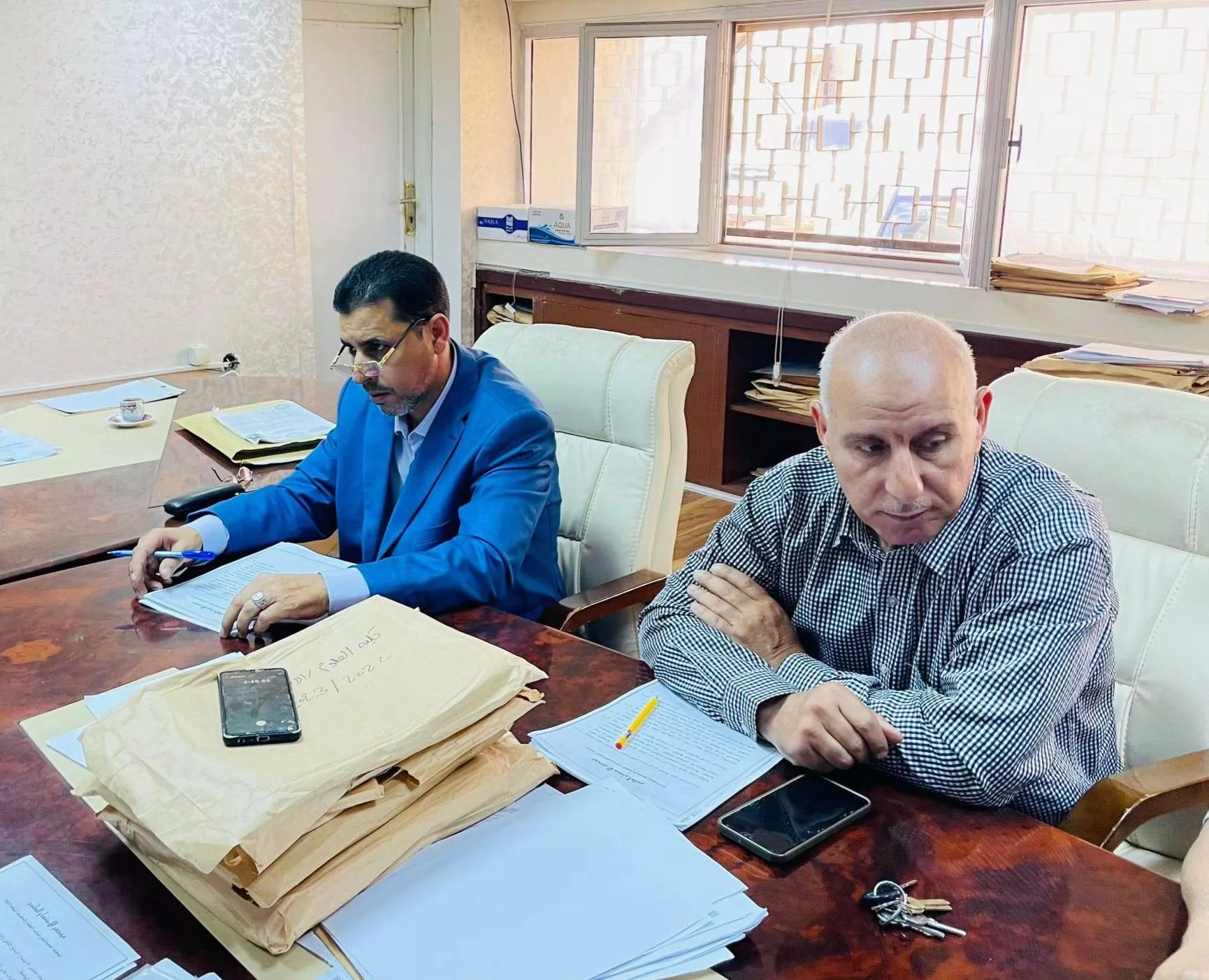 On Wednesday, October 22, 2025, at exactly 10:30 AM, the Supreme Committee for Graduate Studies held a meeting at the office of the University Vice President for Academic Affairs, with full attendance of committee members.