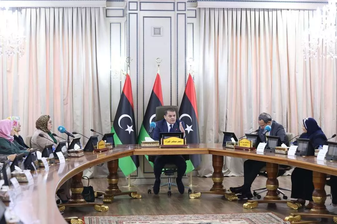 اجتماع السيد رئيس الوزراء عبدالحميد الدبيبة بعميدات الكليات بالجامعات الليبية