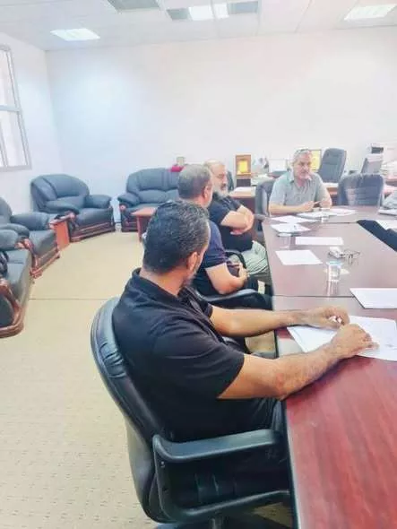 اجتماع اللجنة العليا لكلية الهندسة بغريان المكلفة بإعداد وتجهيز ملف الاعتماد المؤسسي للكلية.