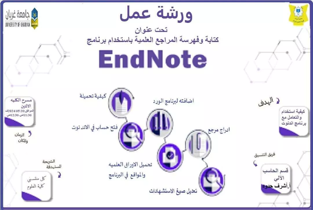 كتابة وفهرسة المراجع العلمية بإستخدام برنامج EndNote