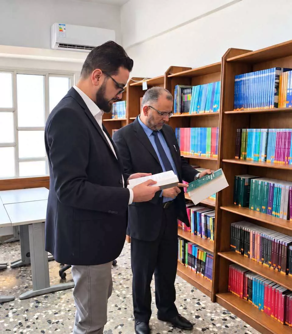 زيارة رسمية لتعزيز التعاون بين مركز اللغات بجامعة غريان والمركز الوطني للغات الحية